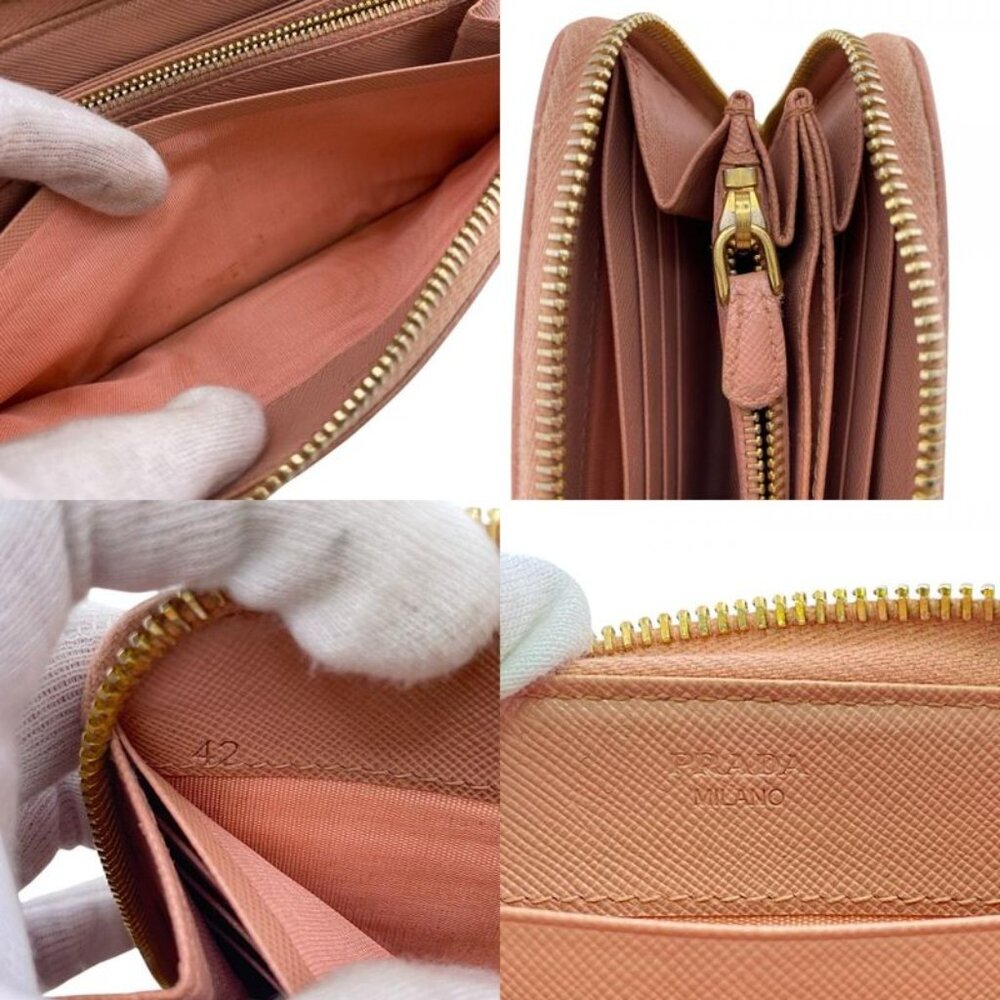 Prada 1 Ml506 Long Wallet Pink - Picture 8 of 8